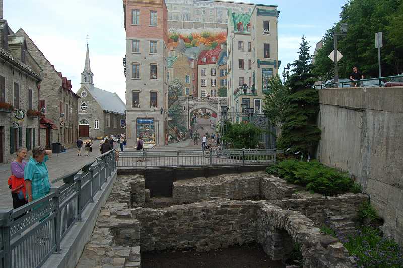 Canada East Tour 2006115.JPG - Foundations from early buildings close to Place Royale.